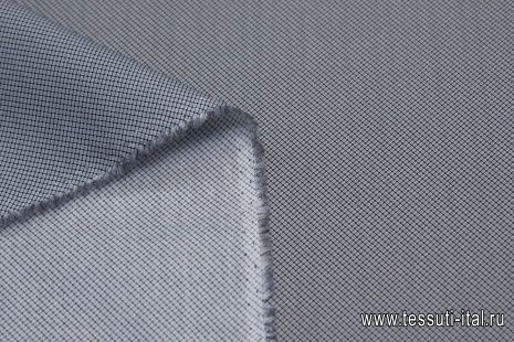 Сорочечная (н) серо-черный геометрический принт - итальянские ткани Тессутидея арт. 01-6337