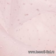 Органза с люрексом (о) светло-розовая с вкраплениями - итальянские ткани Тессутидея арт. 03-4718