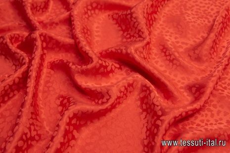Шелк дама (о) оранжевый - итальянские ткани Тессутидея арт. 10-0946