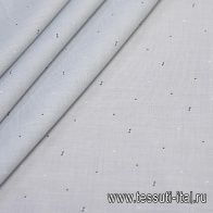 Сорочечная (н) черно-белые вкрапления на светло-сером меланже - итальянские ткани Тессутидея арт. 01-5698