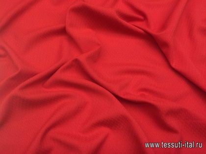Плательная фактурная (о) красная - итальянские ткани Тессутидея арт. 01-4076