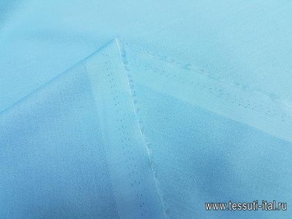 Костюмная креп (о) ярко-голубая - итальянские ткани Тессутидея арт. 05-3288
