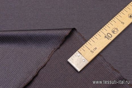 Костюмная (н) серо-коричневая полоска - итальянские ткани Тессутидея арт. 05-2939