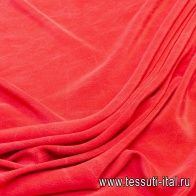 Шелк вареный (о) темно-красный - итальянские ткани Тессутидея арт. 02-8647