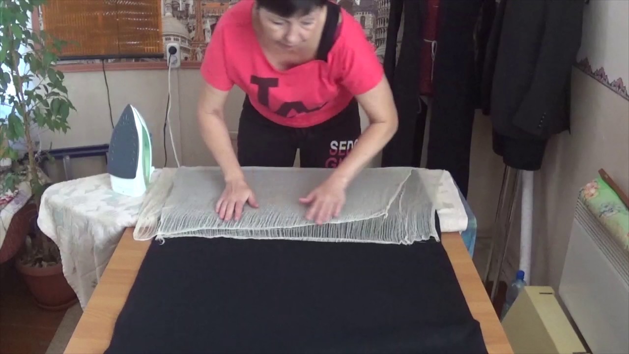 Обработка ткани через марлю