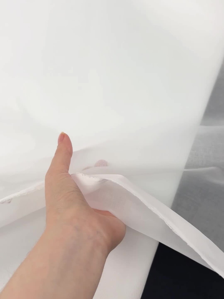 Органза хлопок (о) белая - итальянские ткани Тессутидея арт. 01-8109