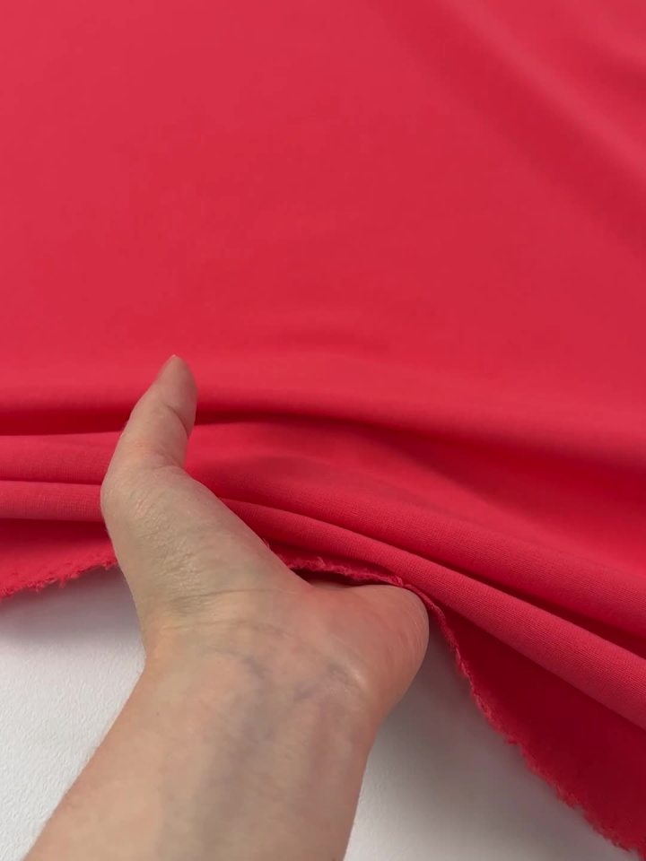 Джерси вискоза+полиамид (о) коралловое - итальянские ткани Тессутидея арт. 14-1763