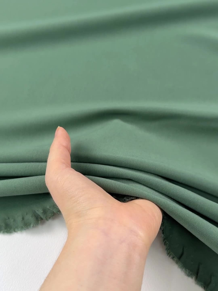 Джерси вискоза+полиамид (о) серо-зеленое - итальянские ткани Тессутидея арт. 14-1760