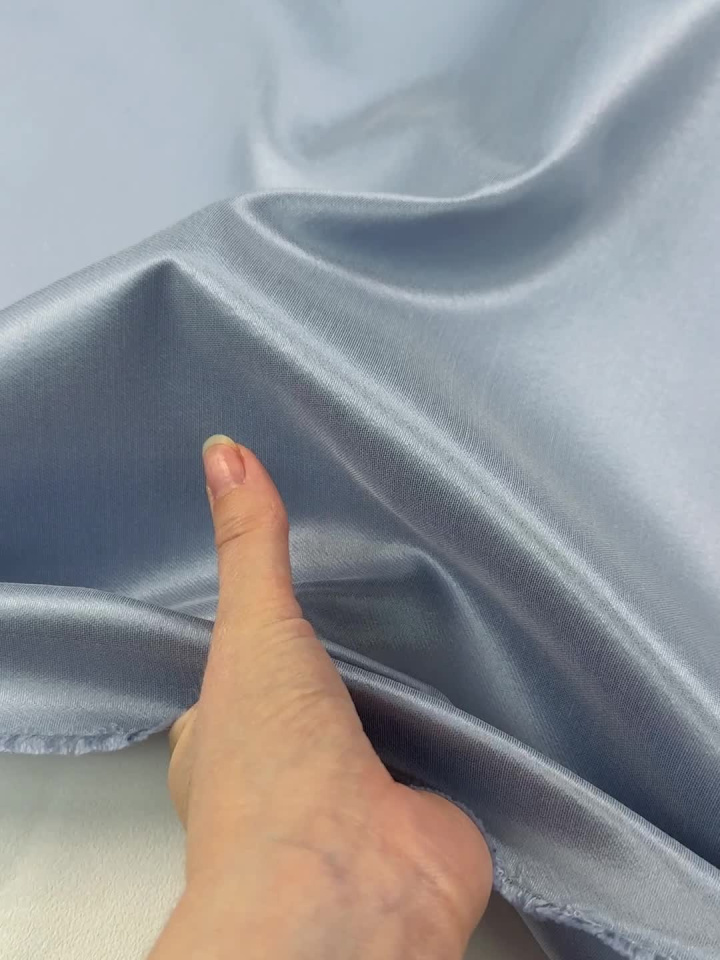 Плательная дюшес шелк+шерсть (о) голубая - итальянские ткани Тессутидея арт. 10-4855