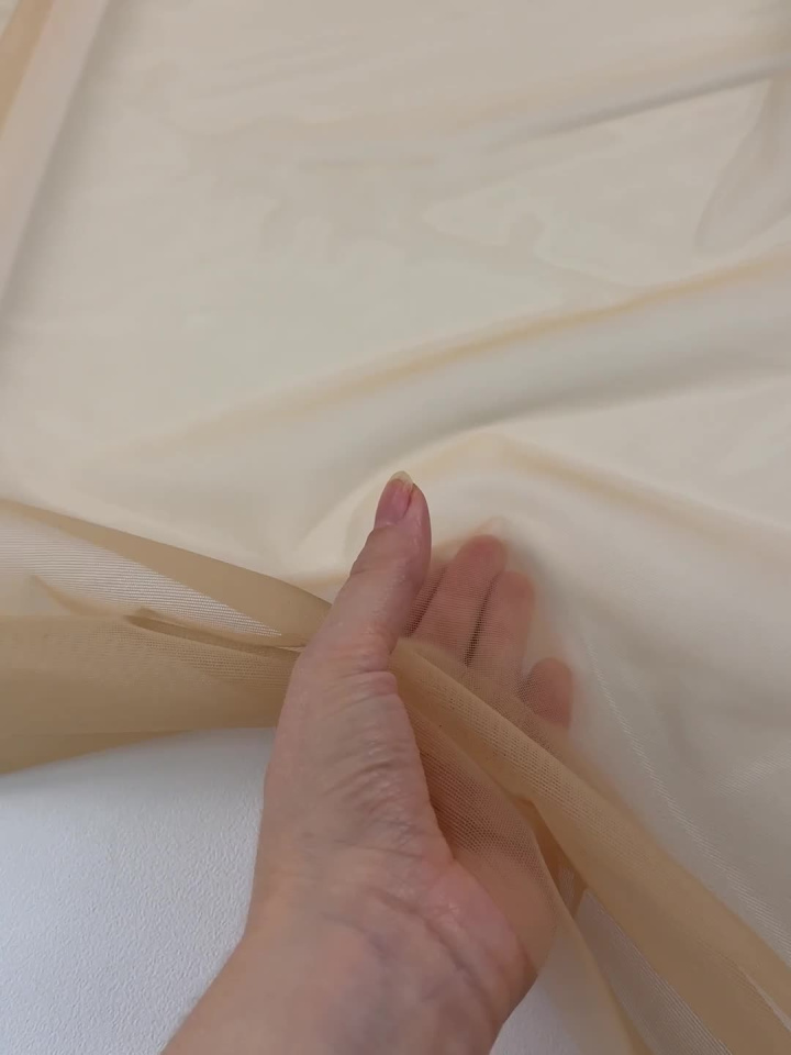 Сетка плательная бистрейч (о) телесная - итальянские ткани Тессутидея арт. 03-7512