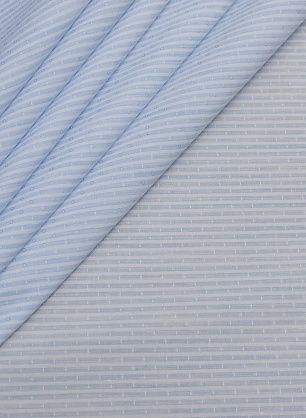 Сорочечная (н) бело-голубая полоска - в интернет-магазине тканей Тессутидея арт. 01-5162