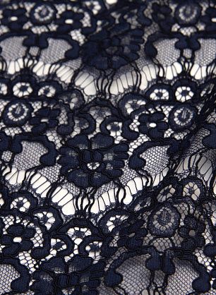 Кружевное полотно (о) темно-синее - в интернет-магазине тканей Тессутидея арт. 03-6412