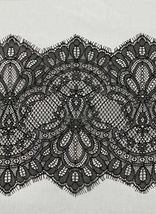 Кружево черное ш-20см - в интернет-магазине тканей Тессутидея арт. 03-7357