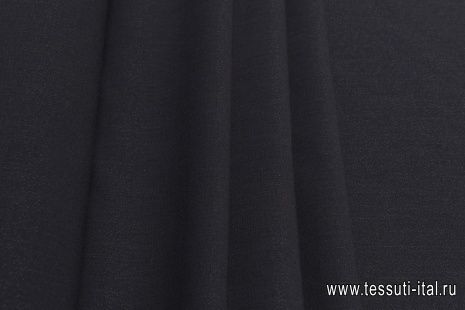 Костюмная стрейч с люрексом (о) черная - итальянские ткани Тессутидея арт. 05-4258