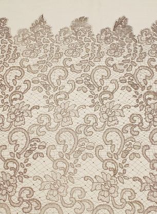 Кружевное полотно (о) серо-розовое - в интернет-магазине тканей Тессутидея арт. 03-6990