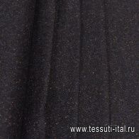 Костюмная твид (н) черная с вкраплениями - итальянские ткани Тессутидея арт. 05-4201