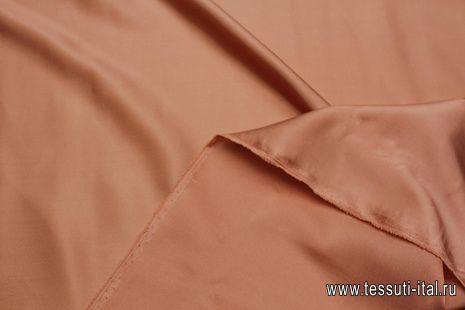 Подкладочная стрейч (о) розово-бежевая - итальянские ткани Тессутидея арт. 07-1453