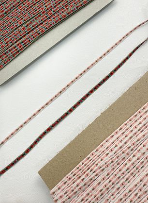 Лента жаккардовая 0,5-1см в ассортименте - в интернет-магазине тканей Тессутидея арт. F-2358