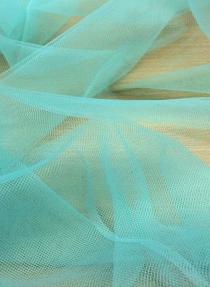 Плательная сетка фатин (о) голубая - в интернет-магазине тканей Тессутидея арт. 03-5108
