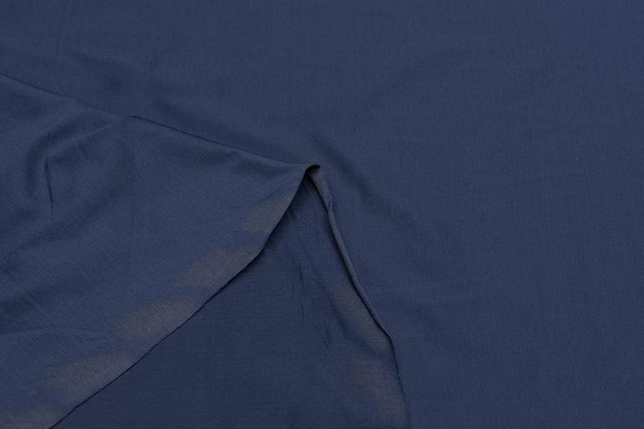 Трикотаж мерсерезированный хлопок (о) темно-синий - итальянские ткани Тессутидея арт. 12-1118