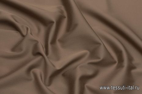 Хлопок стрейч костюмный (о) коричневый - итальянские ткани Тессутидея арт. 01-7041
