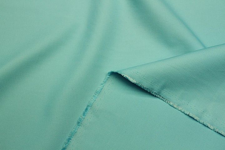 Хлопок дабл 280 г/м (о) бирюзовый - итальянские ткани Тессутидея арт. 01-7769