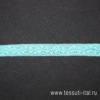 Тесьма бирюзовая ш-3см - итальянские ткани Тессутидея арт. 01-1701