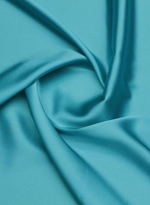 Шелк атлас стрейч (о) бирюзовый - в интернет-магазине тканей Тессутидея арт. 10-4030