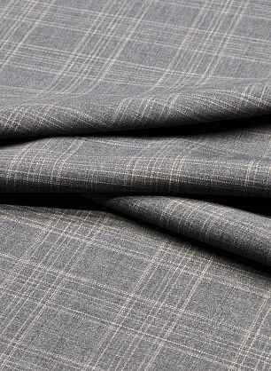 Костюмная клетка (н) серая - в интернет-магазине тканей Тессутидея арт. 05-2841