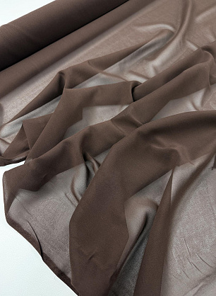 Шифон (о) темно-коричневый - в интернет-магазине тканей Тессутидея арт. 10-4988