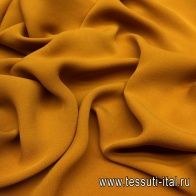 Крепдешин (о) темная охра - итальянские ткани Тессутидея арт. 02-7545
