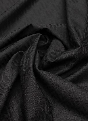 Плательная шерсть (о) черный рисунок на черном - в интернет-магазине тканей Тессутидея арт. 17-1035