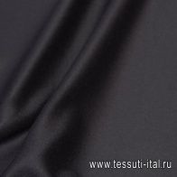 Пальтовая двухслойная (о) черная - итальянские ткани Тессутидея арт. 09-1910