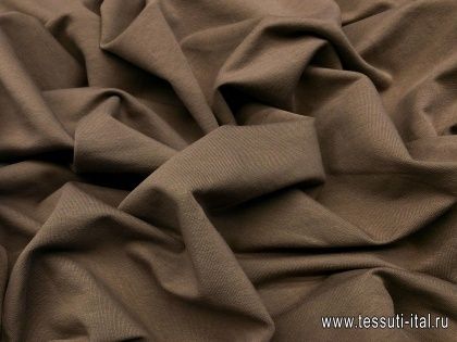 Футер (о) коричневый - итальянские ткани Тессутидея арт. 12-0843
