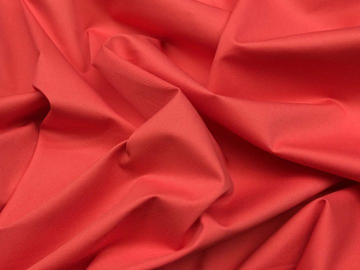 Плательная стрейч (о) коралловая - итальянские ткани Тессутидея арт. 01-4611
