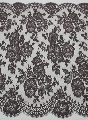 Кружево (о) серо-коричневое ш-63см Solstiss - в интернет-магазине тканей Тессутидея арт. 03-3726