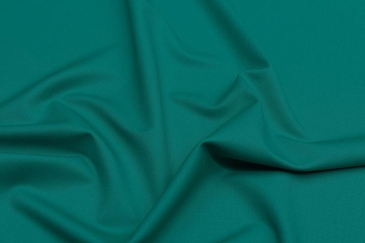 Костюмная стрейч дабл фейс (о) ярко-зеленая - итальянские ткани Тессутидея арт. 05-4373
