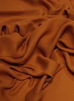 Шифон double (о) терракотовый - в интернет-магазине тканей Тессутидея арт. 02-5776
