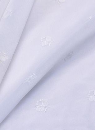 Плательная (н) белая вышивка на белом - в интернет-магазине тканей Тессутидея арт. 03-5985