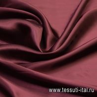 Подкладочная жаккардовая (о) бордовая елочка - итальянские ткани Тессутидея арт. 08-1042