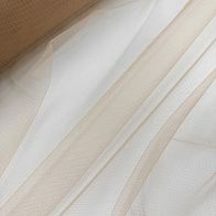 Сетка плательная (о) бежевая - итальянские ткани Тессутидея арт. 03-7508