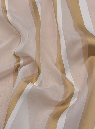 Жаккард купон (1,2м) (н) бело-бежевые полосы - в интернет-магазине тканей Тессутидея арт. 10-3024