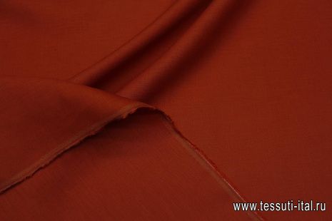 Лен (о) терракотовый - итальянские ткани Тессутидея арт. 16-0936