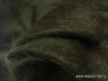 Пальтовая альпака (о) хаки - итальянские ткани Тессутидея арт. 09-1430