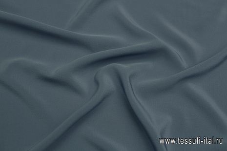 Крепдешин 120 г/м (о) светло-синий  - итальянские ткани Тессутидея арт. 10-3156