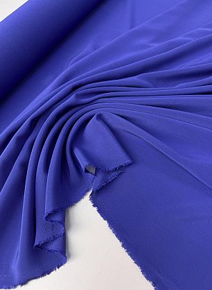 Крепдешин (о) синий - в интернет-магазине тканей Тессутидея арт. 10-4712