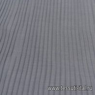 Плательная плиссе (о) серая - итальянские ткани Тессутидея арт. 17-0992