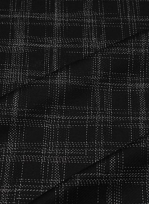 Костюмная (н) черно-белая клетка - в интернет-магазине тканей Тессутидея арт. 05-4651