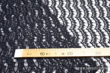 Кружевное полотно (о) темно-серое Solstiss - итальянские ткани Тессутидея арт. 03-6130