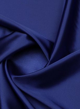 Плательный атлас стрейч (о) ярко-синий - в интернет-магазине тканей Тессутидея арт. 03-7221